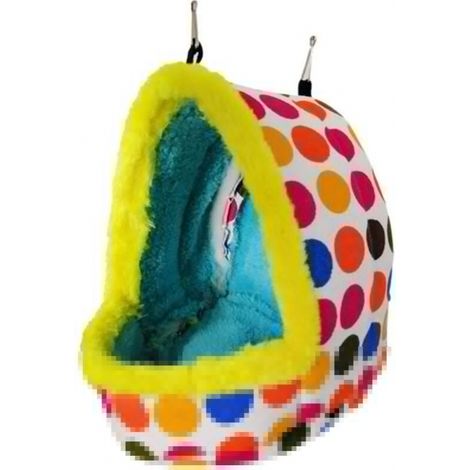 8,5 x11x11cm Hamac Winter Warm Papageiennest Home Plüschbett Niedliche Tierhöhle Hängematte Spielzeug Split Conure Wellensittich Käfig Zubehör (1/5)