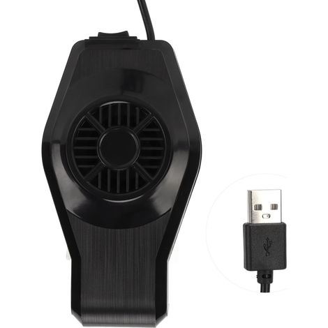 Ortviai Ventilateur de refroidissement pour aquarium mural silencieux ZY-FS-1, 2,5 W, ABS, adapté aux bacs ≤30 cm