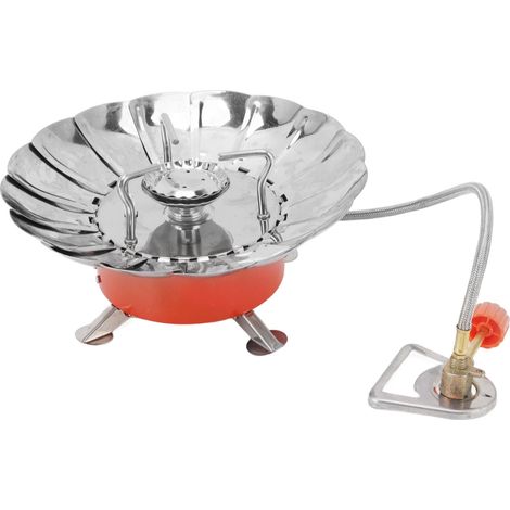 Mini réchaud de camping 2800W avec pieds pliables, portable, idéal pour la randonnée et les activités de plein air. (1/5)