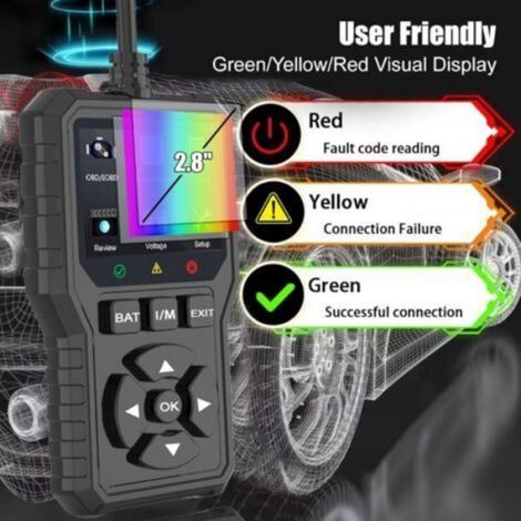 Valise diagnostic auto OBD2 V529, lecture code défaut (1/5)