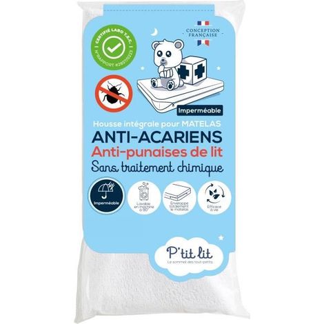 Waterproof mattress cover - Anti-bedbug - 70x140x15 cm - Zipper closure - No chemical treatment (1/4)