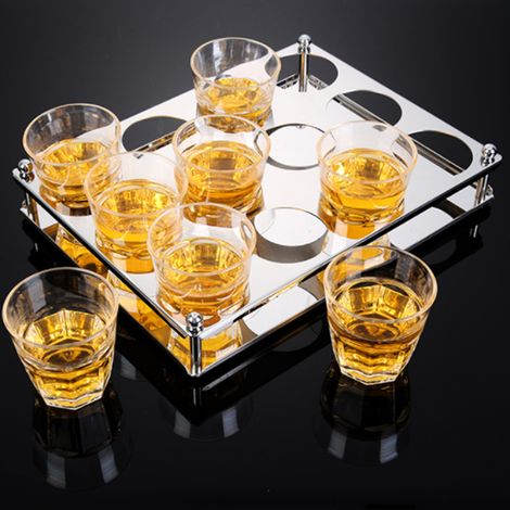 Porte-verres à vin à pied, support de rangement pour verres à vin, égouttoir à verres avec 12 trous (1/5)