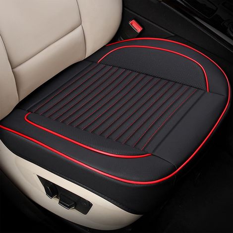Fundas universales para asientos delanteros en piel sintética - Compatibles con el 95% de los coches - Cojines de asiento desmontables - Para sedanes, SUV y camionetas (1/5)