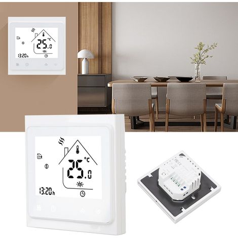 Thermostat de chauffage de chaudière BHT-002GC, régulateur de température passif, écran tactile LCD, thermostat numérique 95240 V (1/5)