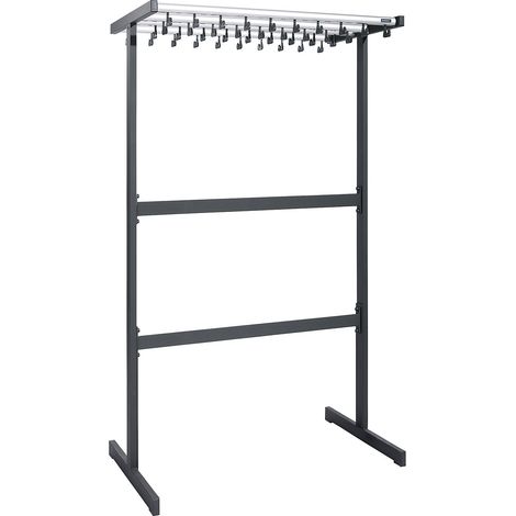 eurokraft pro, Vestiaire double face, sans cintres, noir, (1/3)