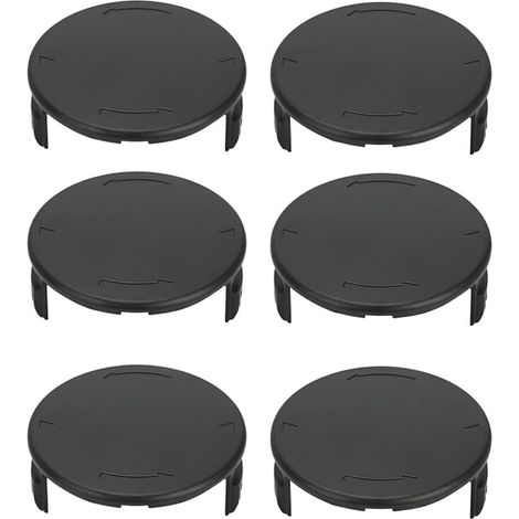 Couvercle de bobine pour coupe-bordures compatible avec Parkside — Lot de 6 bouchons de remplacement en ABS pour PRT 550 et PRTA 20-LI (1/5)