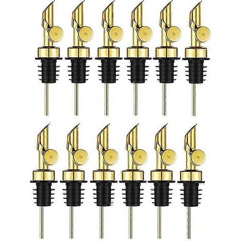 Distributeur d'huile d'olive lesté en acier inoxydable (doré, lot de 12) (1/5)