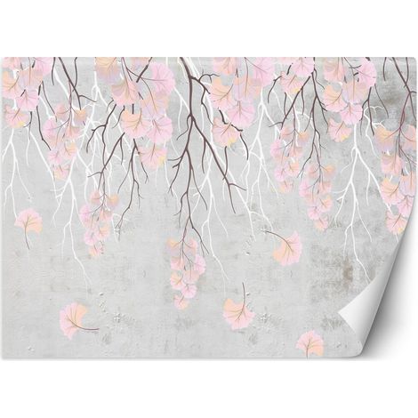 Papier peint feuilles tombantes - 368 x 254 cm (1/4)