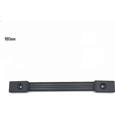 Verstärkter Tragegriff mit Stahlschnallen und Riemen – 18 cm, schwarze Eisenschnalle