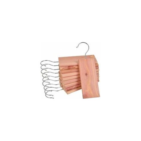 10 blocs de bois de cèdre suspendus, anti mites en bois naturel pour armoires, tiroirs, placards, sans produits chimiques, 10 pièces- Crezuo (1/4)