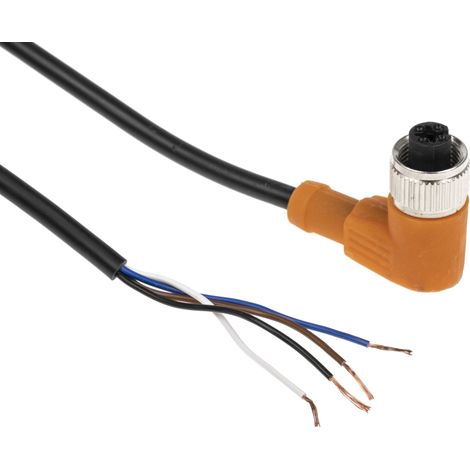 Connecteur industriel pré-câblé RS PRO 4 conducteurs , M12 Femelle, 10m ( Prix pour 1 )
