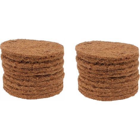 Esterillas de fibra de coco natural con forma de nido de pájaro – Paquete de 20 piezas transpirables y ecológicas para palomas, uso en interiores y jardines.