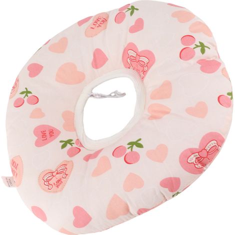 Oreiller de piercing pour oreilles pour personnes dormant sur le côté, en forme de donut avec trou, protège-oreilles en coton, 32 cm (12,6 pouces). (1/5)