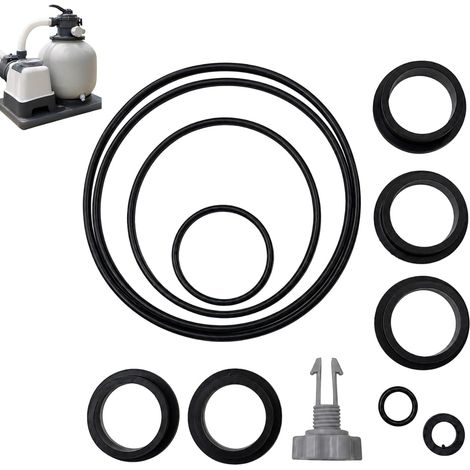 Kit de pièces de Rechange Compatible avec Pompe à Filtre à Sable Intex Krystal Clear modèle 25013, Joints et vanne de Purge d’air (10460) pour Piscine Hors-Sol (1/5)