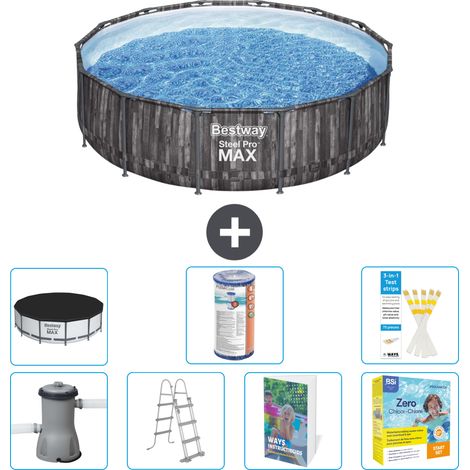 Bestway Piscina Bestway Steel Pro MAX Rotonda - 427x107 cm - 8-pezzi  S572 (1/4)