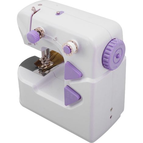 Mini machine à coudre portable électrique de bureau, micro-machine à coudre de bureau 100-240 V pour petits projets, réparations rapides, prise UE