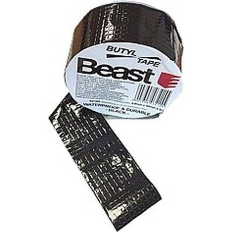 Ruban Butyle Étanche 0,8 mm x 50 mm x 5 m - Noir UV Résistant - Beast