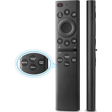 Ersatzfernbedienung für Samsung/The Frame TVs mit Schnellzugriffstasten, kompatibel mit Samsung Smart TVs einschließlich Samsung TV Plus, Disney+, Prime Video und Netflix.