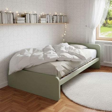 Letto una piazza e mezza con rete, ideale per camerette - Salvia