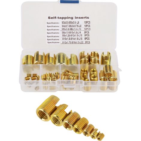 50-teiliges Set selbstschneidender Fadenbinder in Messingoptik zur Fadenreparatur (1/5)