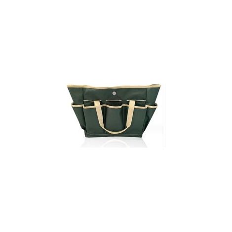 Borsa porta attrezzi da giardino (verde scuro) realizzata in tela Oxford impermeabile e tessuto – offre spazio per attrezzi e attrezzature da giardino - Crezuo
