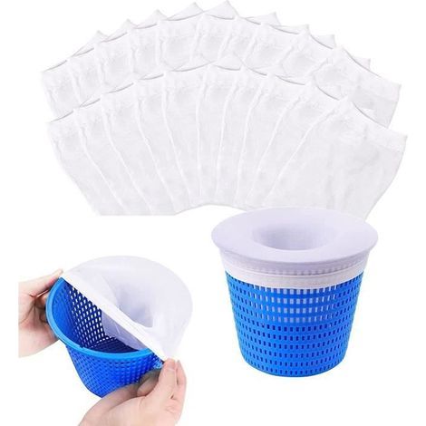 20 Ultra-Fine Mesh Pool Skimmer Filter Socks (1/4)