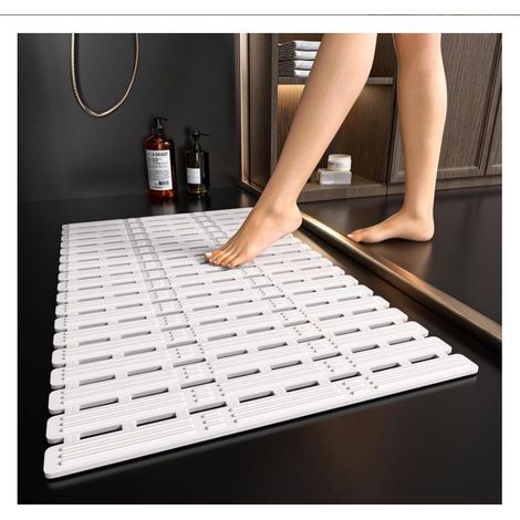 Rutschfeste, schimmelresistente Duschmatte – 68 x 40 cm – Geeignet für Senioren (1/5)