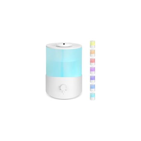 Humidificateur d'Air Chambre 2.5L, Humidificateur Ultrasonique Silencieux 23dB avec Diffuseur d'Huiles Essentielles, Veilleuse, Arrêt Automatique (1/5)