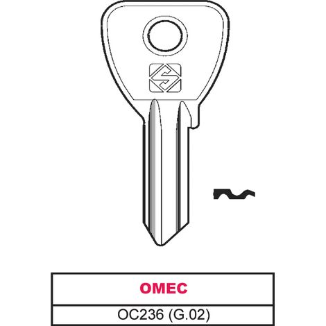 Silca CHIAVE OTTONE OC236 (G.VAC 0) OMEC 20.00 pz