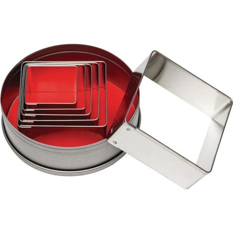 Lot de 6 Emporte-Pièces Carrés - Vogue