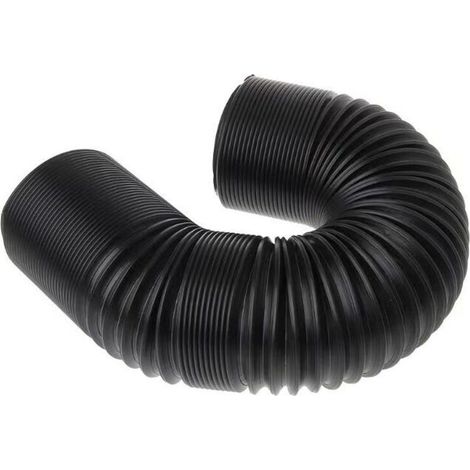 Cyslmuk – 76-mm-Turbo-Kaltluftansaugschlauch – Schwarzer flexibler Schlauch – Länge 25 cm bis 1 m – Ansaugkanal für verbesserte Motorleistung