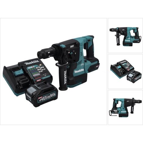 Martello combinato a batteria Makita HR 004 GM1 40 V max. 2,8 J SDS plus XGT Brushless + 1x batteria da 4,0 Ah + caricabatterie (1/5)