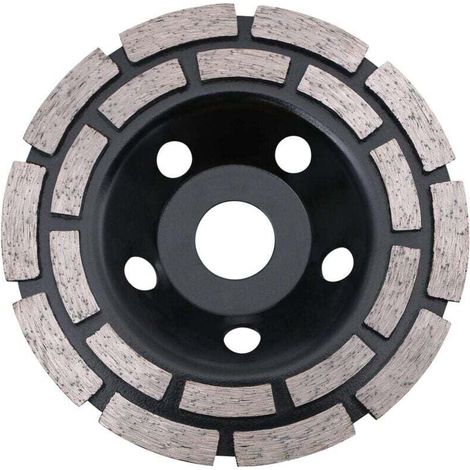 Disque Diamant Double Rangée 125 mm pour Béton Pierre Granit Maçonnerie Meule Universelle (1/4)