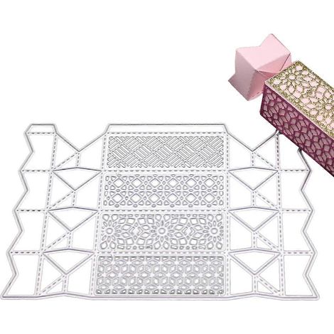 Kreative Candy Box Metall-Stanzformen Schablone DIY Scrapbooking Album Stempel P (1/5)