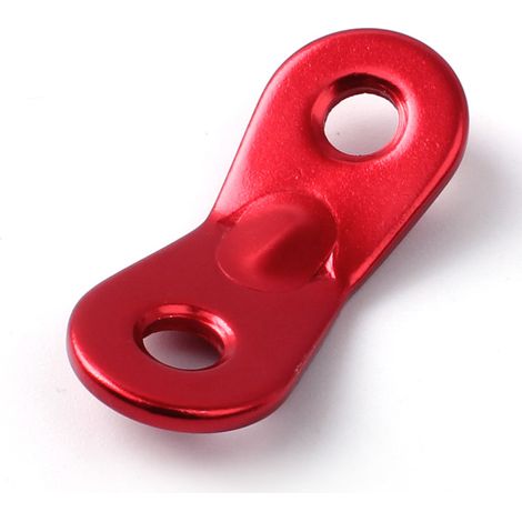 Tendeur de Corde Tendeur Camping en Alliage d'Aluminium Crochet Ajusteur de Corde Durable Antidérapant pour Tente Bâche Randonnée Camping,4 pièces,Rouge (1/5)