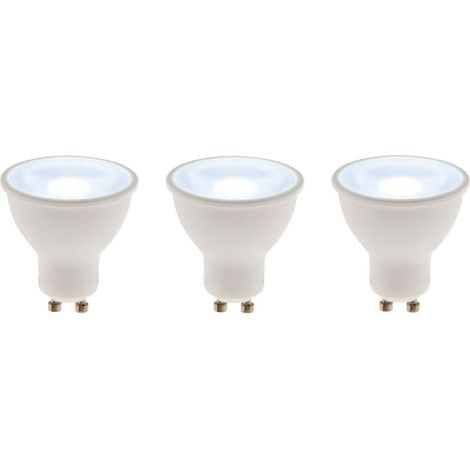 Lot de 3 spots LED 5W GU10 400lm 6500K