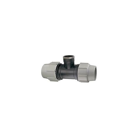 Plasson - Té dérivation taraudée 90° 32x1"x32 - 7140321032 (1/2)