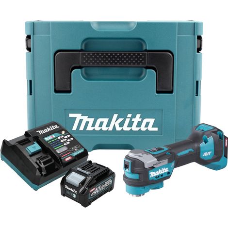 Makita TM 001 GM101 Utensile multifunzione a batteria 40 V max. Starlock Max Brushless + 1x batteria ricaricabile 4,0 Ah + caricabatterie + Makpac (1/5)