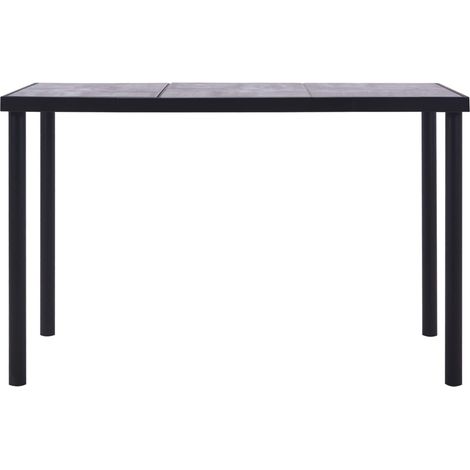 Maison Exclusive - Esstisch Schwarz und Betongrau 160 x 80 x 75 c