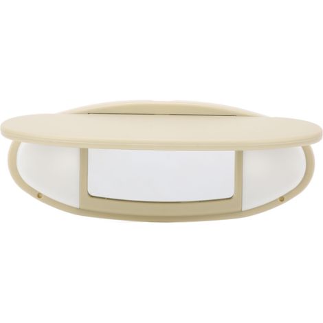 Yosoo Health Gear Auto-Sonnenblende, Innenraum-Sonnenschutz für Fahrzeuge, mit Kosmetikspiegel, Anti-Geld-Sonnenblende als Ersatz für R55 R56 R60 2007-2014 (Beige).
