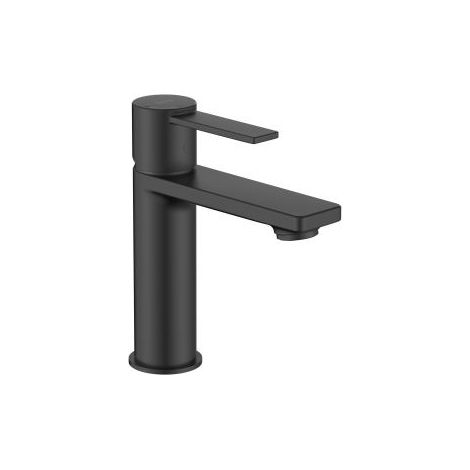 MEZCLADOR LAVABO TARGA DE CUERPO LISO CON AIREADOR NEGRO MATE