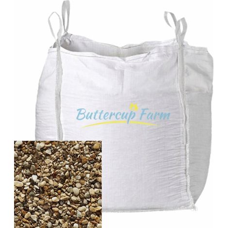 Chippings - Amber/Gold Stone - 8-12mm - Premium Aggregate Bulk Bag - 850 kilos