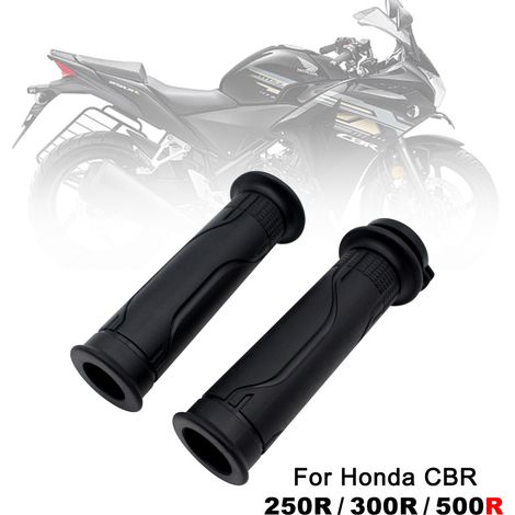 Compatible with throttle grip components, grip kits and grip rubbers of the Honda CBR250R, CBR300R and CBR500R. (1/5)