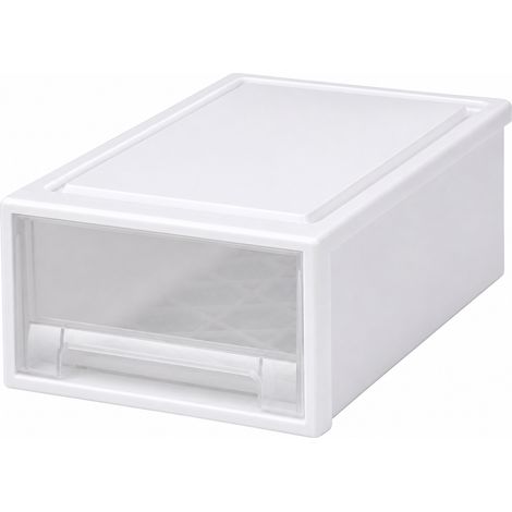Boîte de rangement tiroir plastique transparent 27 x 18 x 9 (1/5)