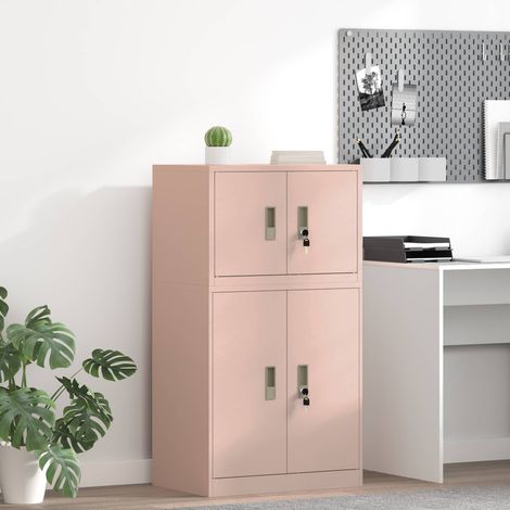 Armario de almacenamiento Rosa 60 x 40 x 40 cm Acero