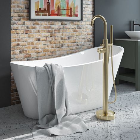 Freestanding Modern Slipper Bath 1660mm - Britta By Voda Design (1/3)