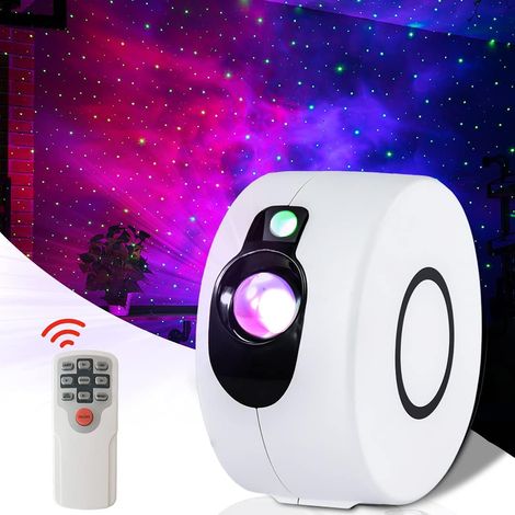 Projecteur Galaxy Projecteur d'étoiles Nebula Starry Night Light Show Led Sky Light Projector for Bedroom Adults Room Home Party Decoration (Blanc) (1/4)