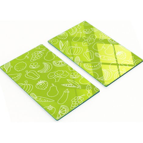 Taglieri decorativi in vetro temperato per frutta e verdura, 2x30x52 cm (1/5)