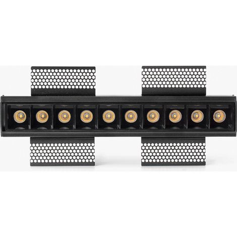 TROOP empotrable 10x2W negro 48° trimless 3000K CRI90