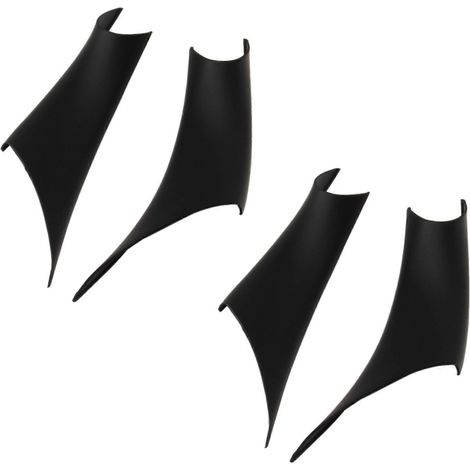 Lot de 4 protections de poignées de porte intérieures en ABS pour BMW Série 3 et 4, Série 3 GT F30 F35 (2013-2019), noir (1/5)